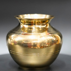Brass Kalasha Lota: Embrace Divine Blessings and Abundance | Grocsy