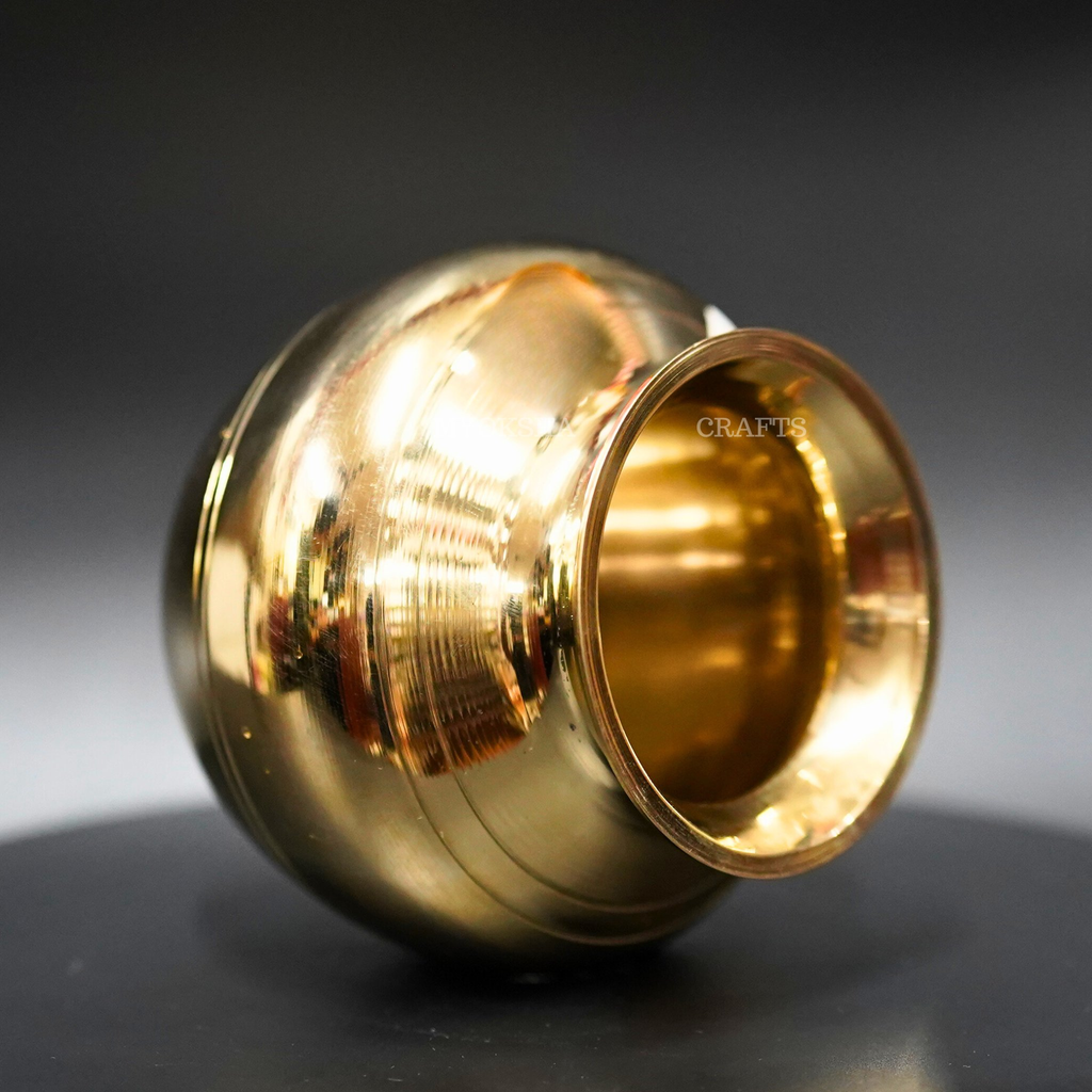 Brass Kalasha Lota: Embrace Divine Blessings and Abundance | Grocsy