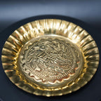 Brass Naxi Plate Aarthi: Embrace Sacred Rituals and Devotion | Grocsy
