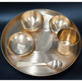 Exquisite Bronze Thali Set for Home Décor | Grocsy