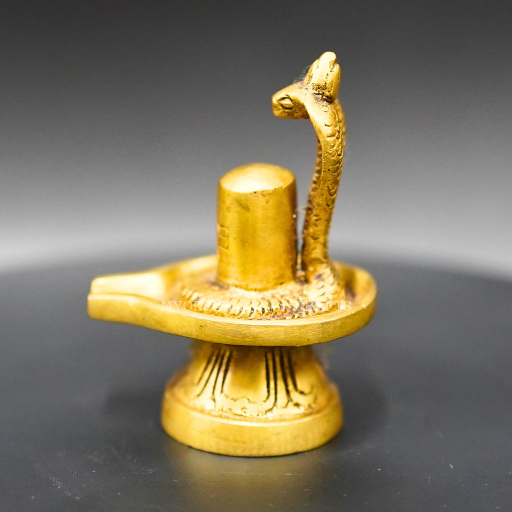 Shivaling with Cobra Idol - Embrace the Divine Energy of Lord Shiva | Grocsy