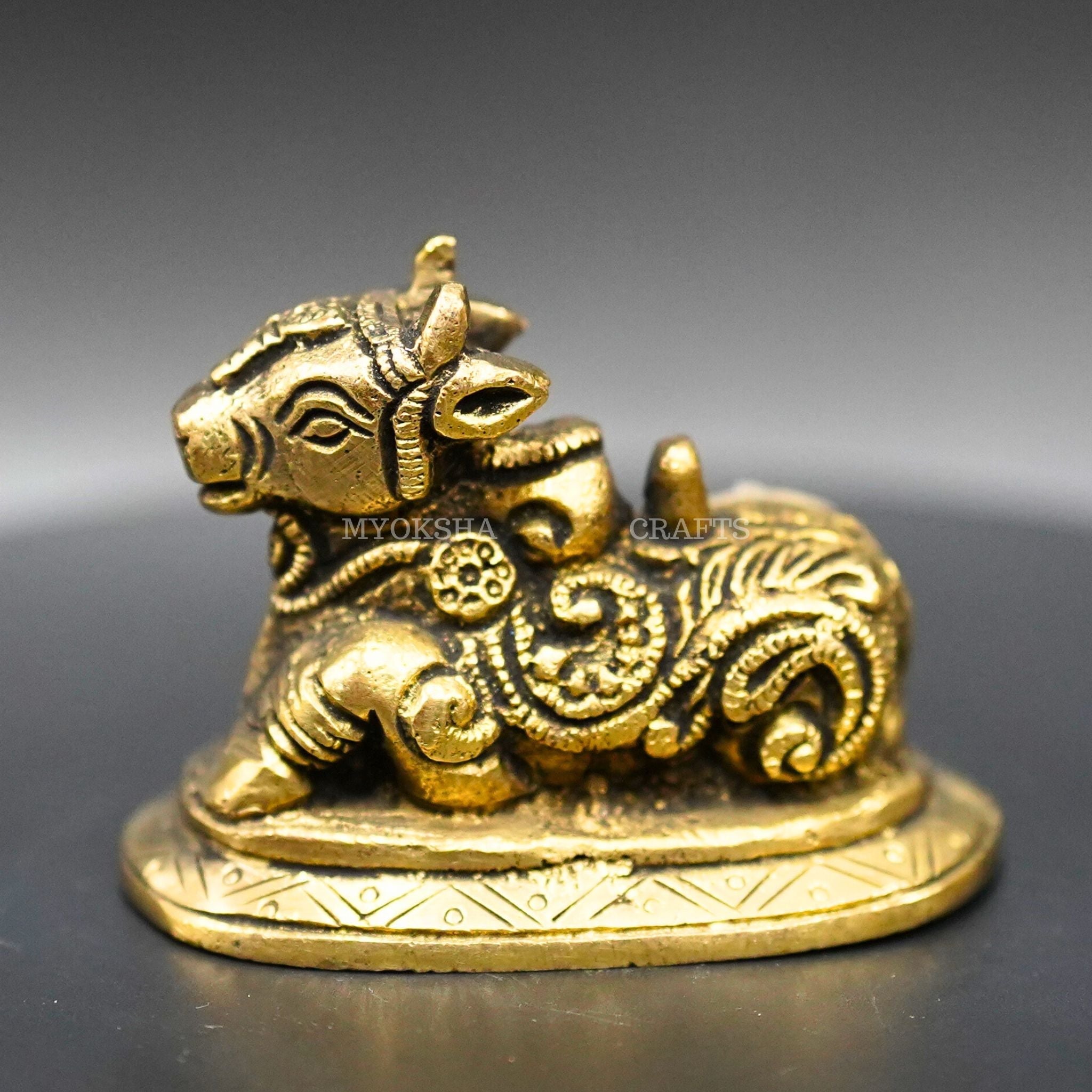 Brass Nandi Idol | Grocsy
