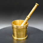 Brass Mortar and Pestle - Embrace the Art of Traditional Grinding | Grocsy