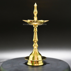 Kerala Deepa Brass 8.5": Embrace the Radiance of God's Own Country | Grocsy