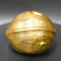 Golden Essence Brass Nariyal: Traditional Symbol of Blessings | Grocsy