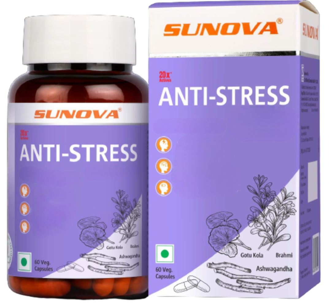 Sunova Anti-Stress 60 Capsules | Grocsy