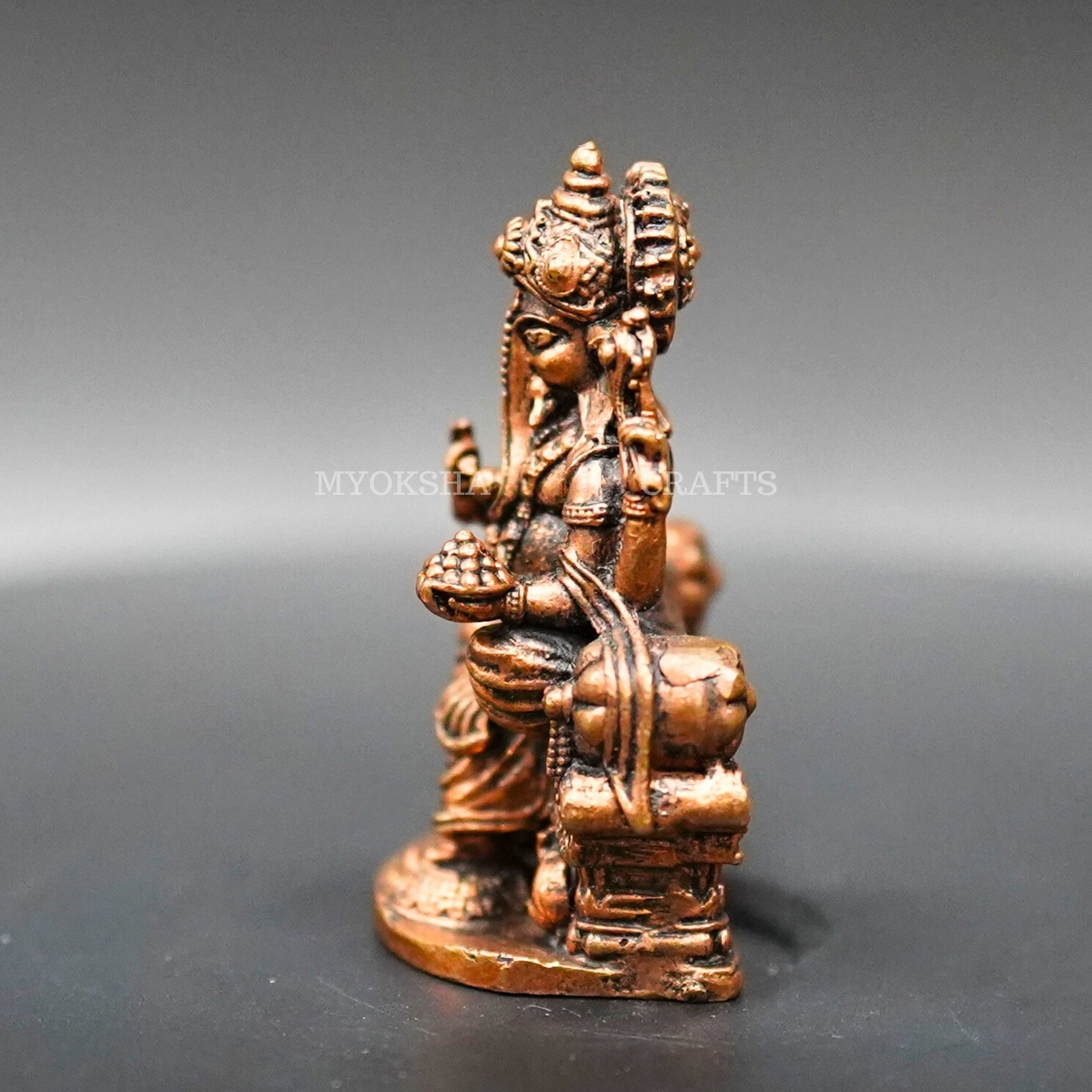 Copper Ganapathi Idol: Radiant Beauty for Devotees | Grocsy