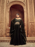Anaita Black Georgette Lehenga Choli With Hand Work | Grocsy