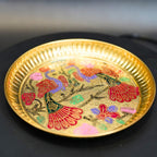 Brass Peacock Design Plate | Grocsy