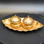 Brass Haldi Kumkum Holder | Grocsy