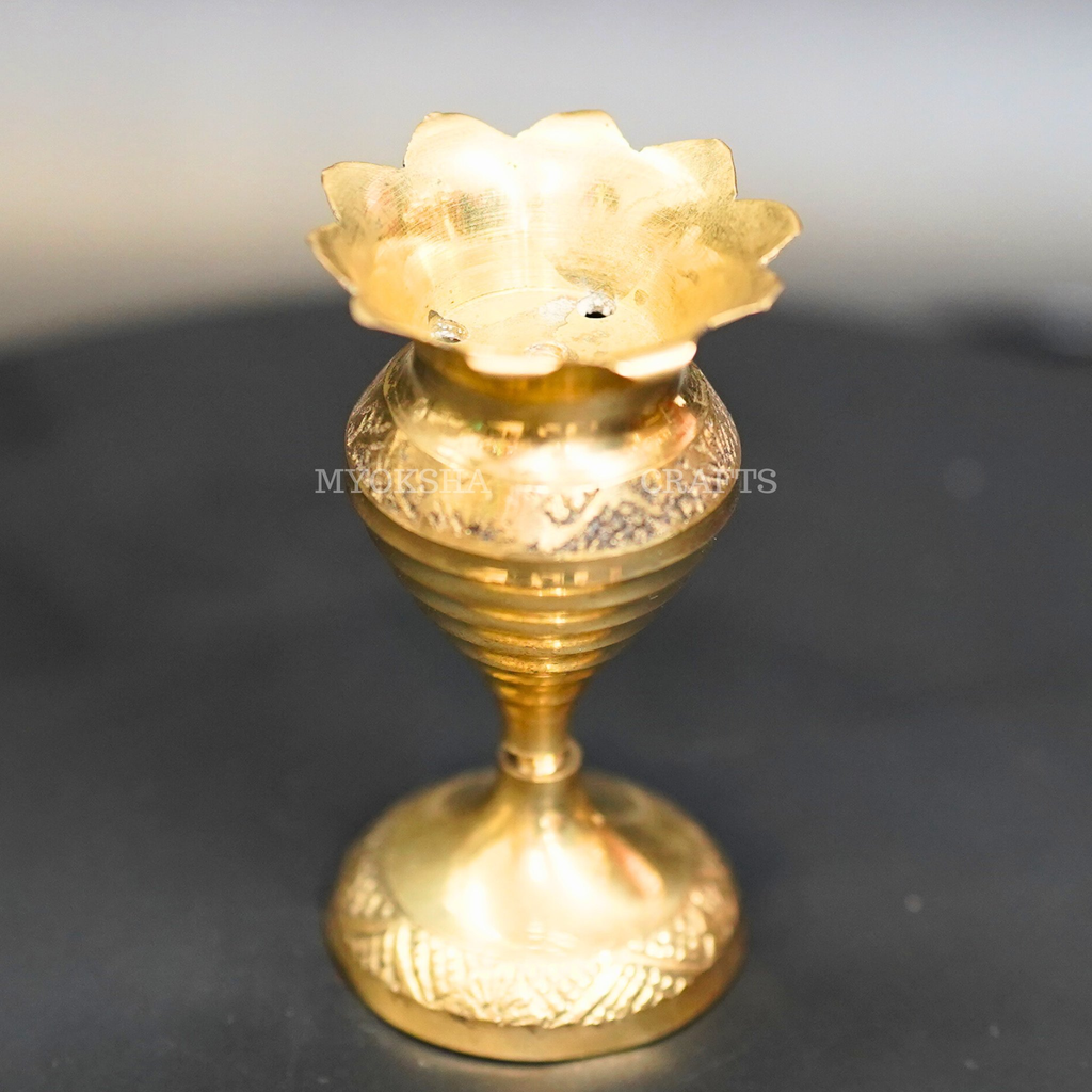 Brass Vase-Shaped Agarbatti Holder | Grocsy