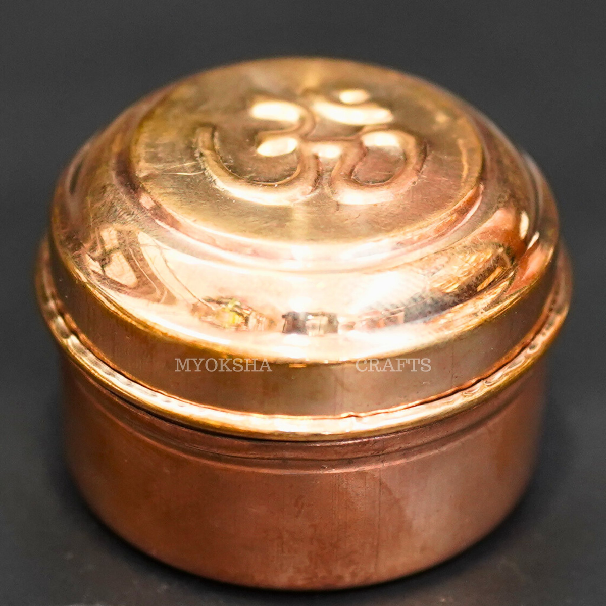 Copper Kumkum Box | Grocsy