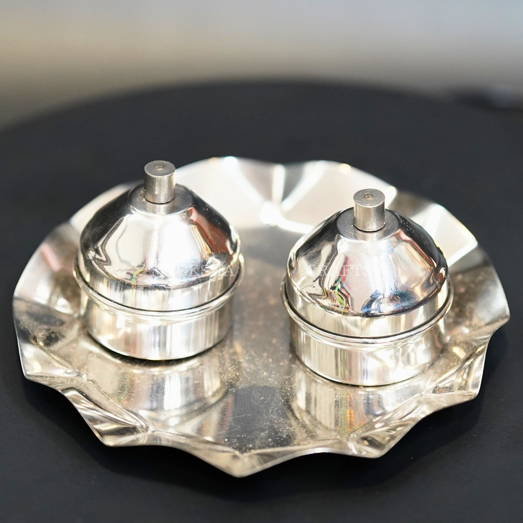 Stainless Steel Haldi Kumkum Holder | Grocsy