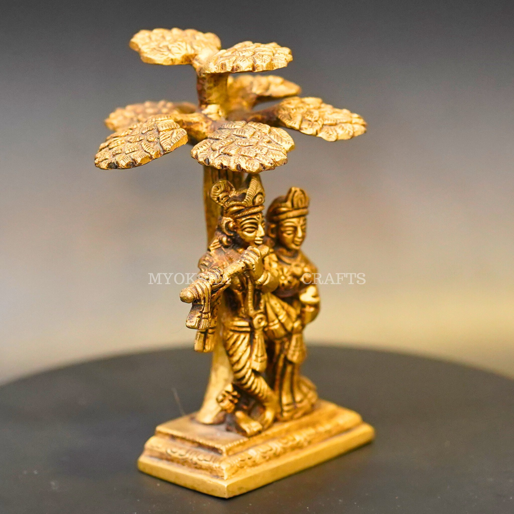 Brass Radha Krishna Idol | Grocsy