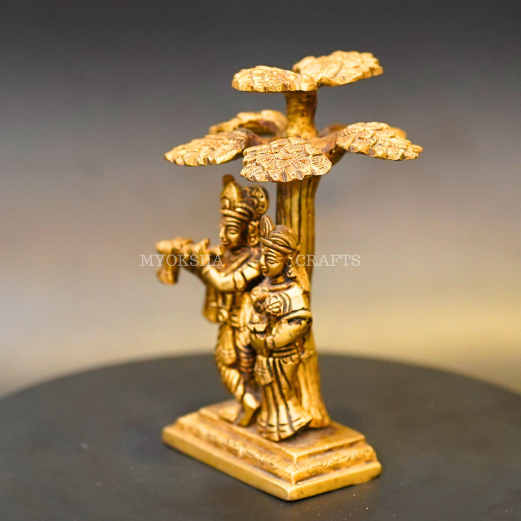 Brass Radha Krishna Idol | Grocsy