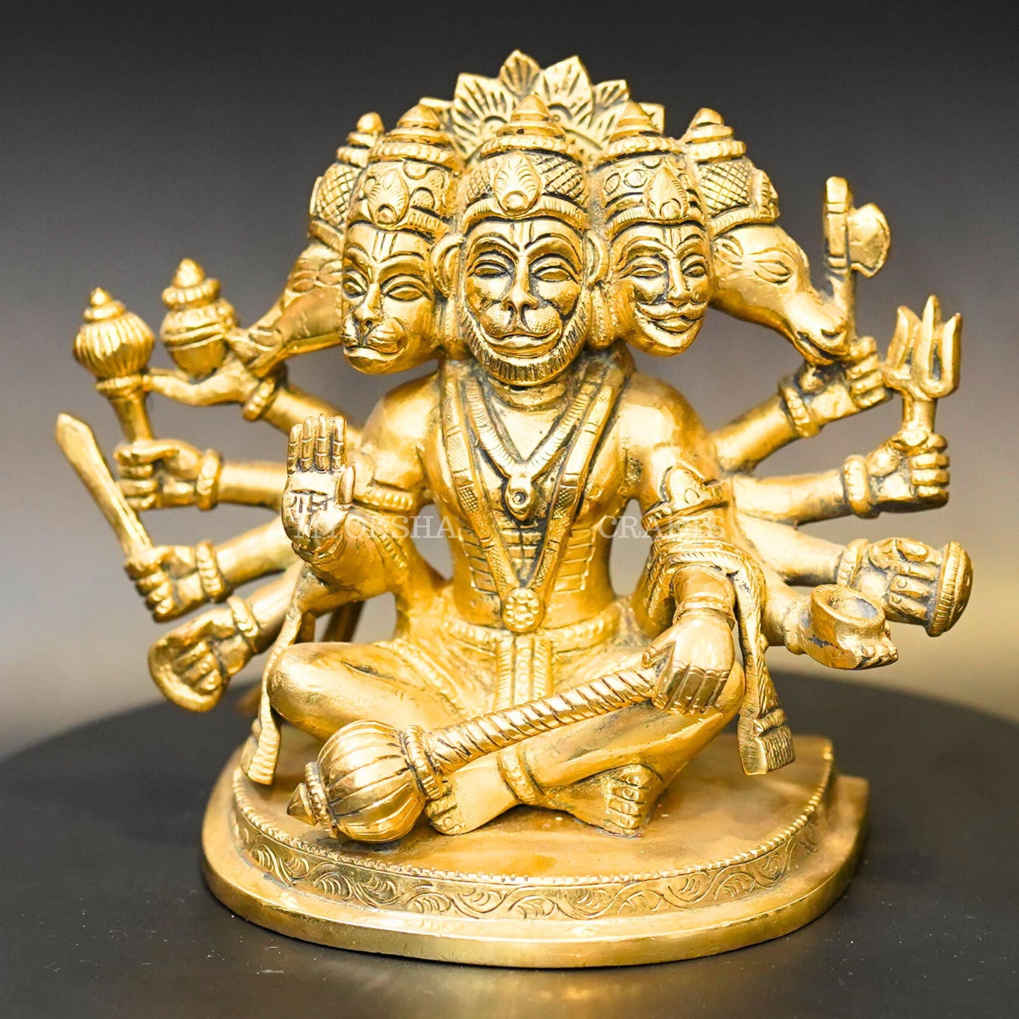 Brass Punchamuki Hanuman | Grocsy