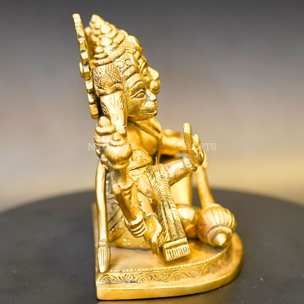 Brass Punchamuki Hanuman | Grocsy