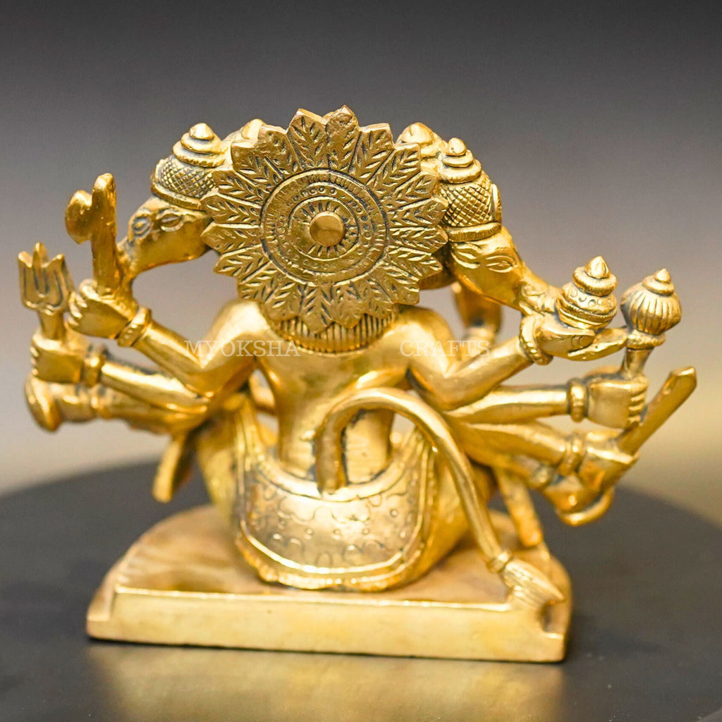 Brass Punchamuki Hanuman | Grocsy