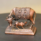 Copper Kamadhenu with Calf | Grocsy