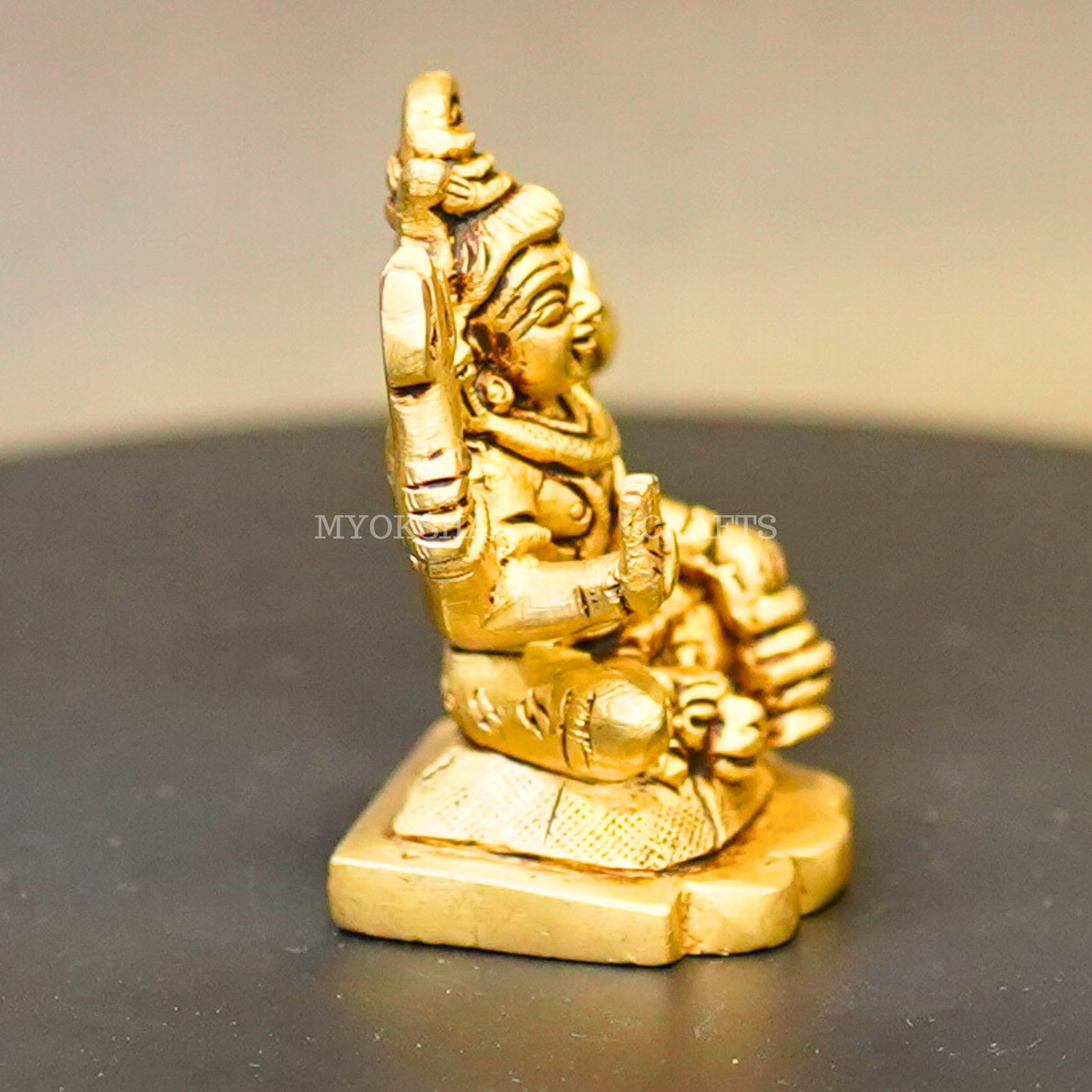 Brass Ishwar Sitting Idol | Grocsy