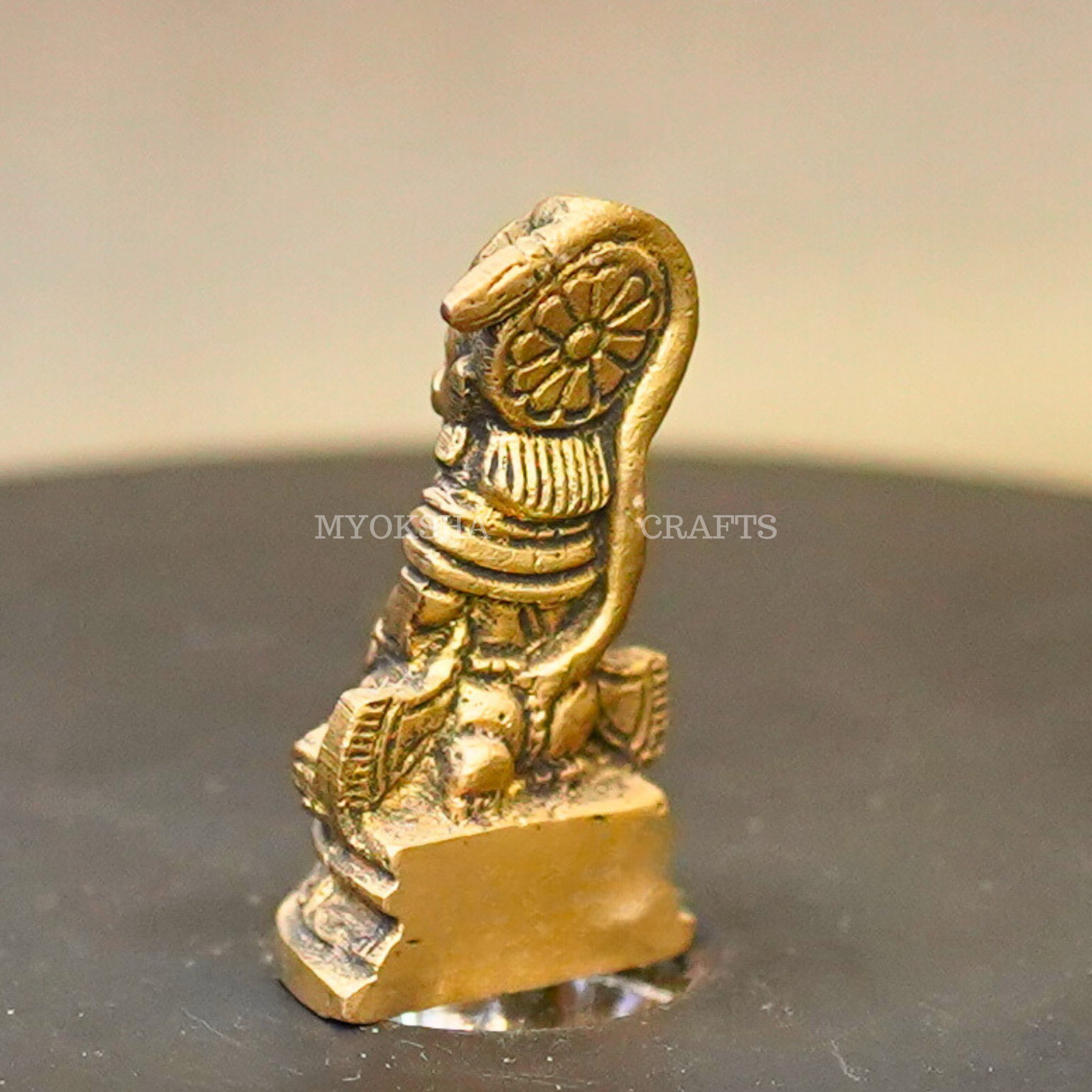 Brass Hanuman Sitting Idol | Grocsy