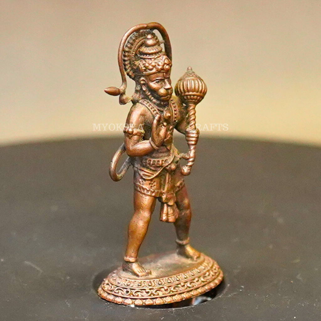 Copper Hanuman Standing Idol | Grocsy