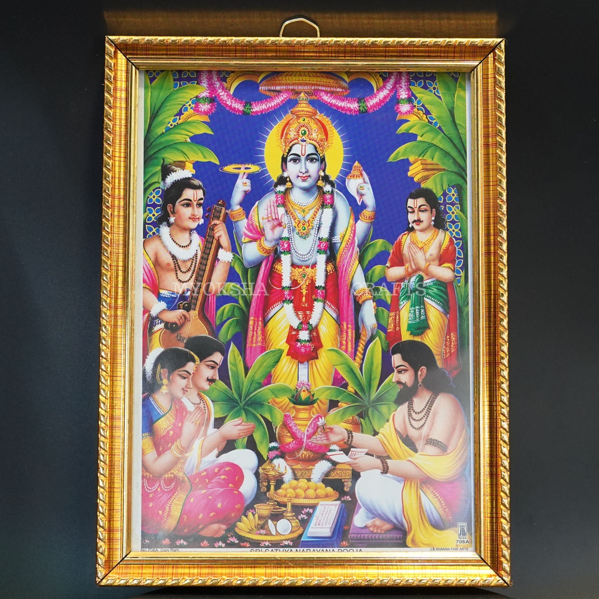 Small Satyanarayana Swamy Photo Frame | Grocsy