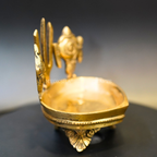 Brass Balaji Nama with Shankh Chakra Diya | Grocsy