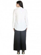 W for Woman White Full Sleeve Printed Top | Grocsy