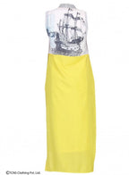 W for Woman Yellow Printed Sleeveless Gillet | Grocsy