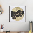 Tehzeeb Creations Golden Embossed Wall Painting | Grocsy