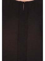 W for Woman Black Short Sleeve Top | Grocsy