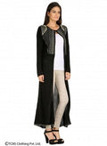 W for Woman Black Long Cardigan | Grocsy