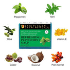 Soulflower Refreshing Peppermint Handmade Soap | Grocsy