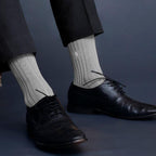 Socksoho Luxury Men Socks Formal Grey Edition | Grocsy