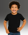 Chilins Kids Round Neck T-Shirt Half Sleeves 100% Cotton Plain Solid Black Color Tshirt | Grocsy