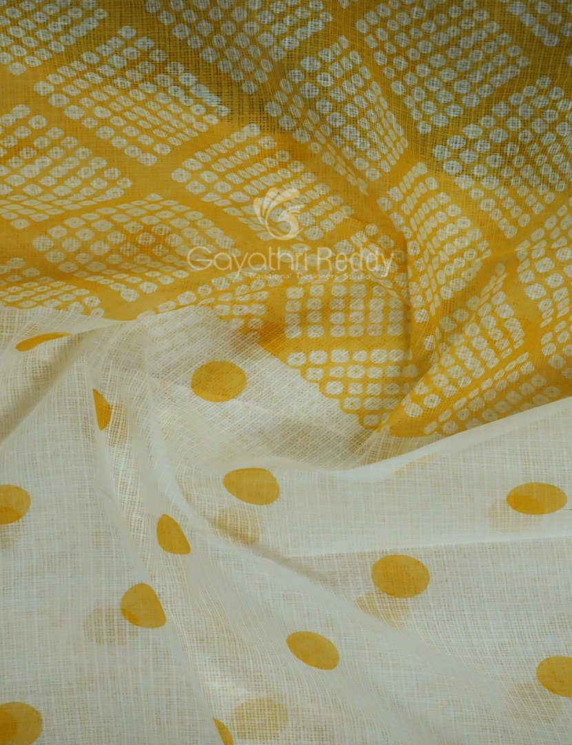 Shades of Cream And Dry Mehendi Colour With Patli Pallu Design Pure Kota Cotton Saree By Gayathri Reddy Designer Studio | Grocsy