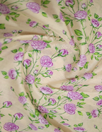 Block Print Baby Lime Yellow Coloured Mulmul Cotton Saree By Gayathri Reddy Designer Studio | Grocsy