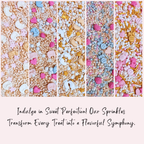Confect Girls Baby Shower Sprinkles | Mix Heart, Teddy, Baby Feed Bottle & Baby Feet Sprinkles | Grocsy