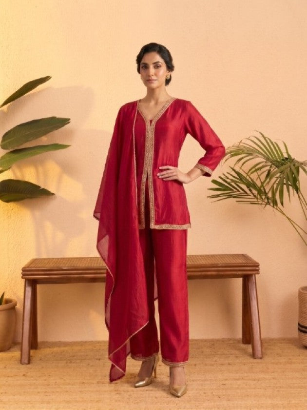 Anaita Pink Stylish Readymade Co-Ords Set | Grocsy