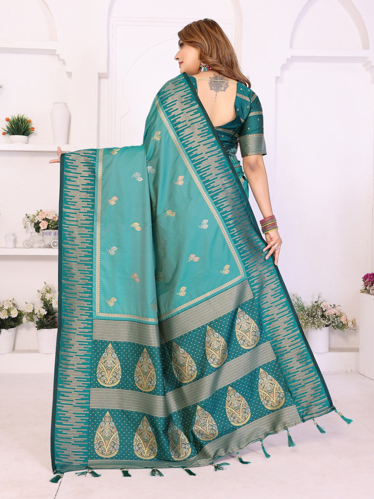 Anaita Premium South Soft Silk Saree | Grocsy
