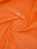 Dual Shades of Orange With Contrast Blouse Pure Mangalgiri Cotton By Gayathri Reddy Designer Studio | Grocsy
