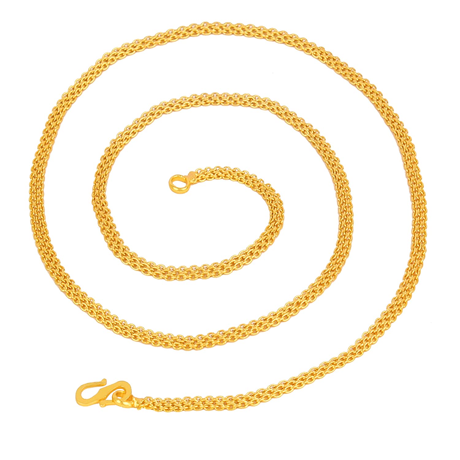 Gold-Polished Alloy Classic Unisex Chain - The Pari | Grocsy