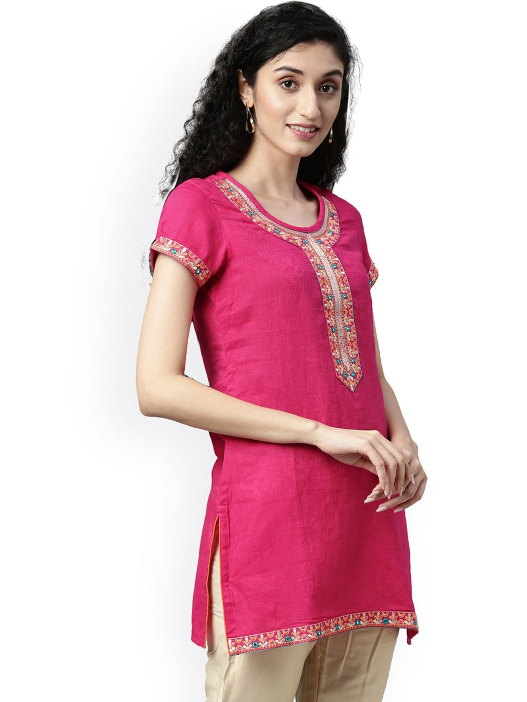 Souchii Pink Kurta | Grocsy