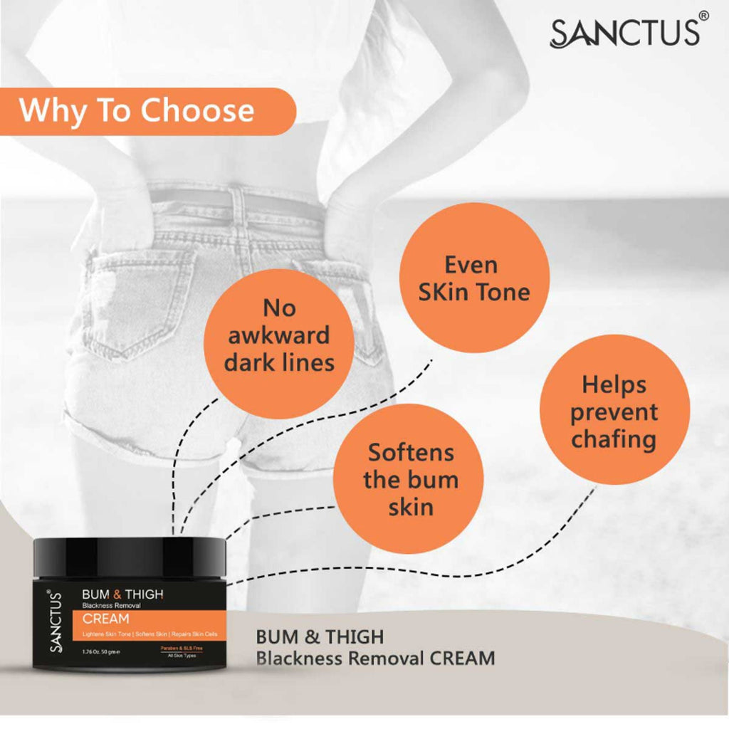 SANCTUS Bum & Thigh Whitening Cream | Grocsy