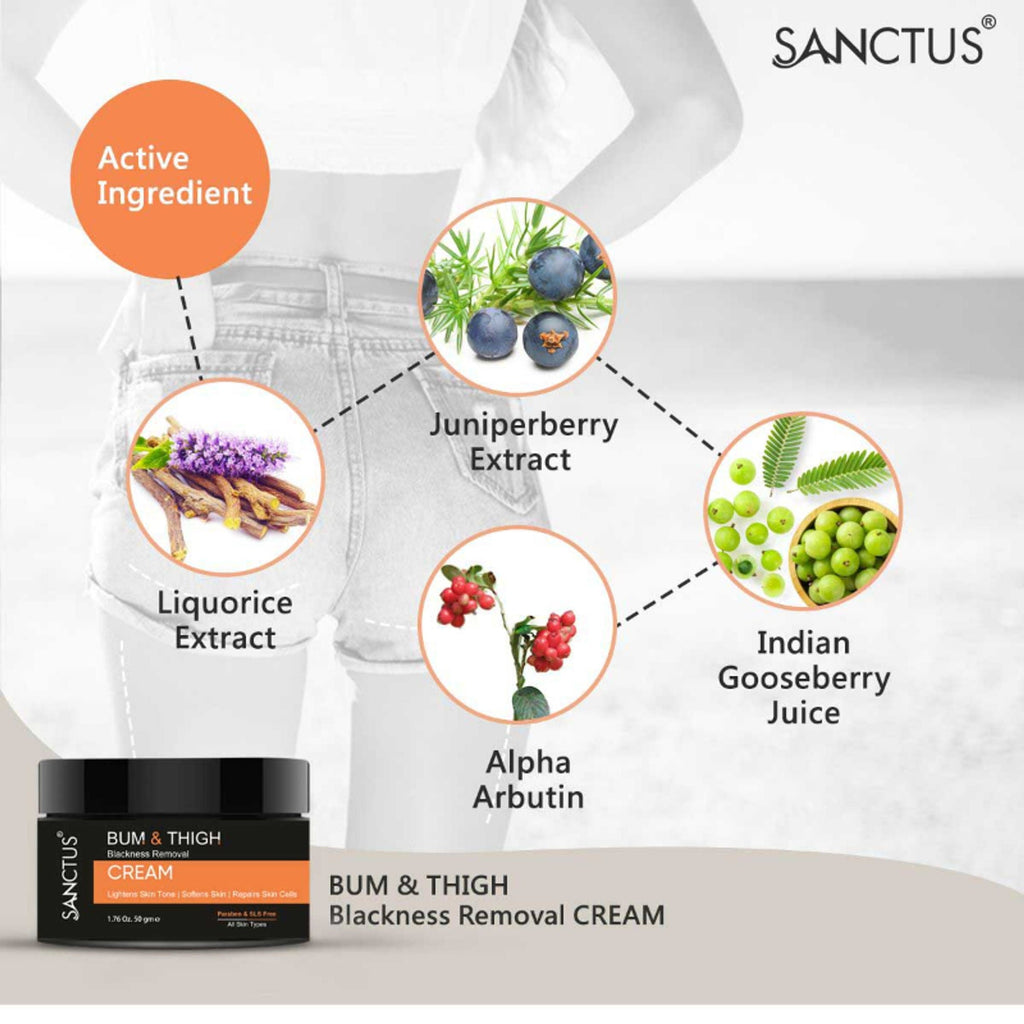 SANCTUS Bum & Thigh Whitening Cream | Grocsy