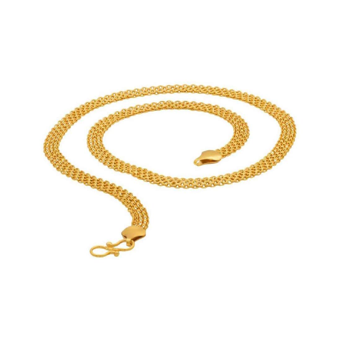 Gold-Polished Alloy Classic Unisex Chain - The Pari | Grocsy