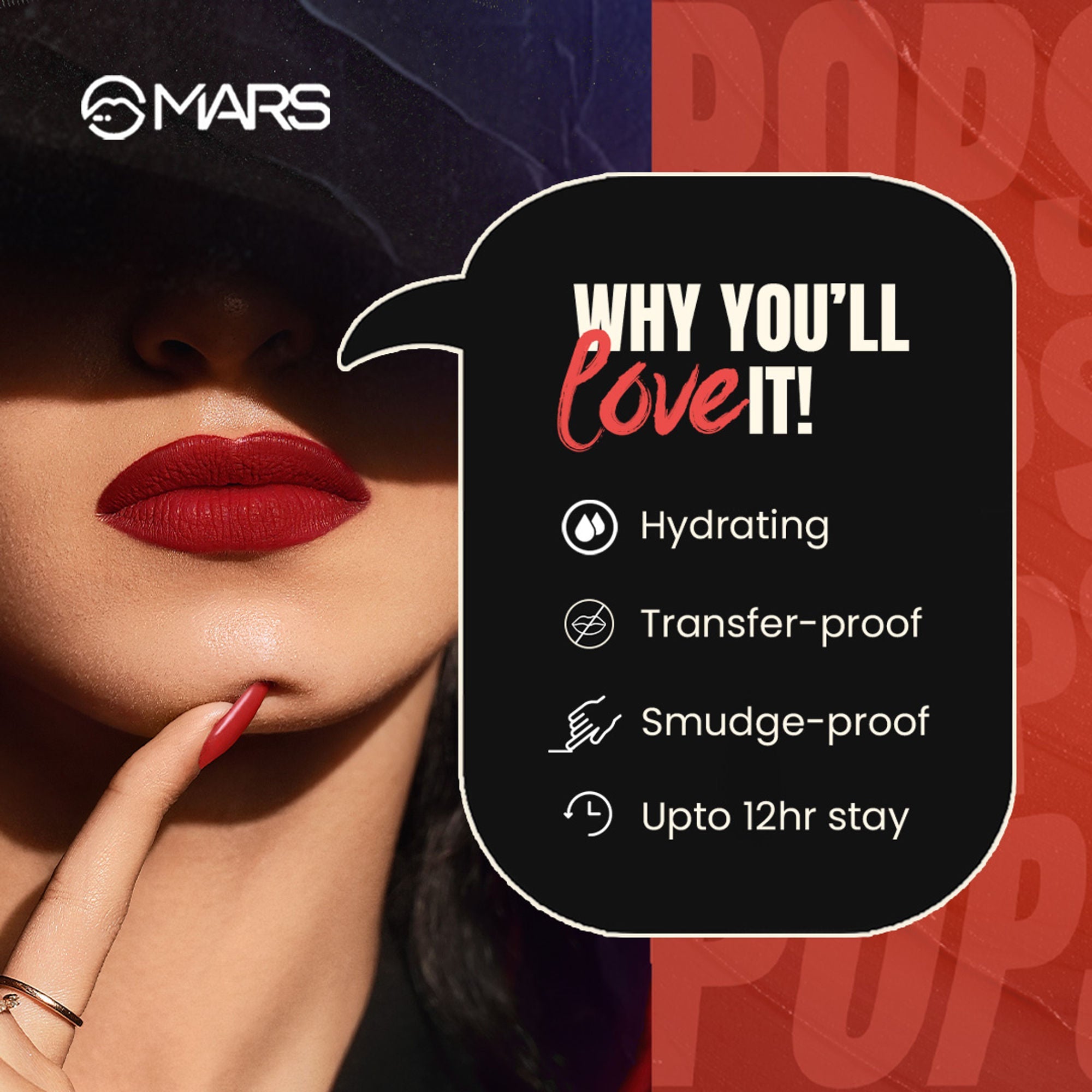MARS Cosmetics Popstar Non Drying Liquid Mousse Lipstick - 28 Encore | Grocsy