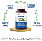Bliss Welness Joint Health Calcium + Zinc Megnesium + D3 + K2 Veg Tablet | Grocsy