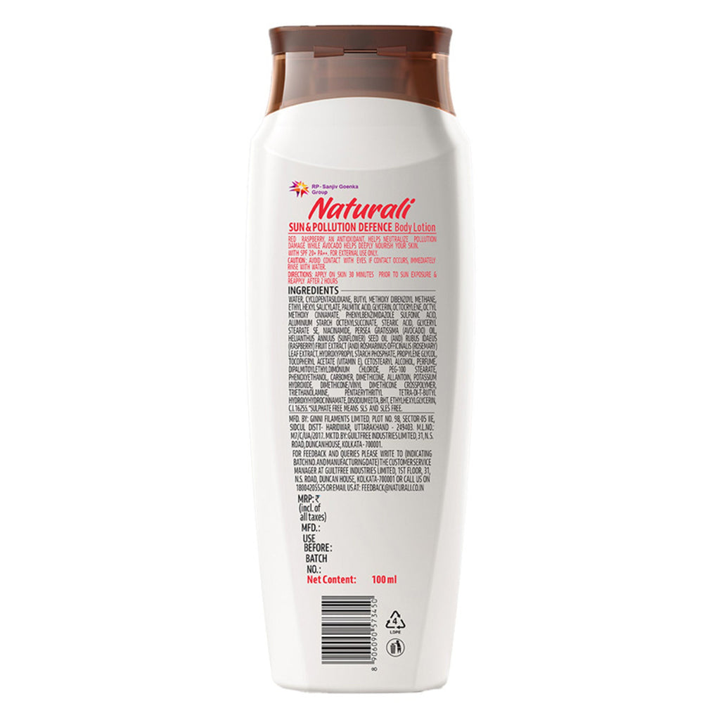 Naturali Sun & Pollution Defence Body Lotion | Grocsy